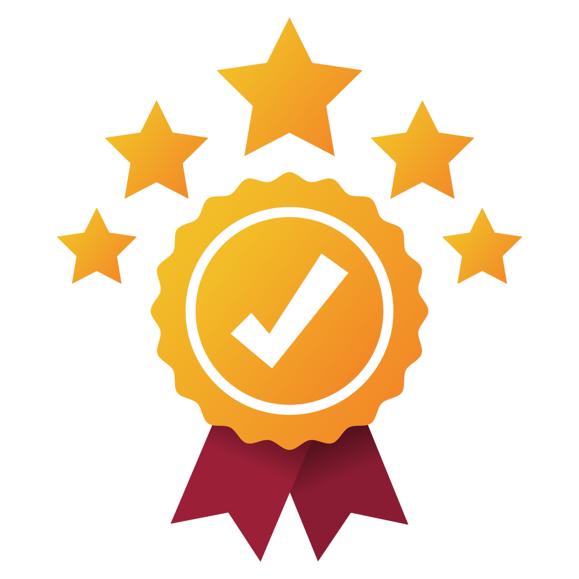 award ribbon check mark with stars gradient style[1] photoroom